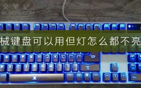 机械键盘可以用但灯怎么都不亮了