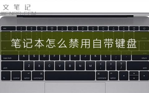 笔记本怎么禁用自带键盘