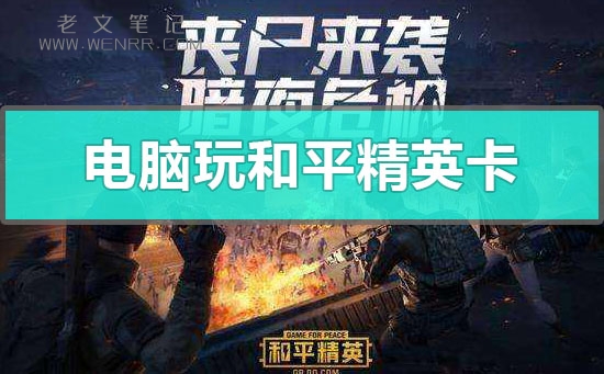 电脑玩和平精英卡怎么办