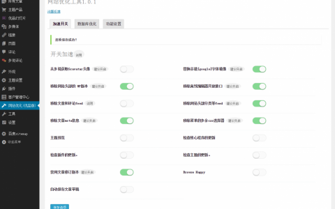 WordPress网站优化插件youpzt-optimizer，给网站提速70%